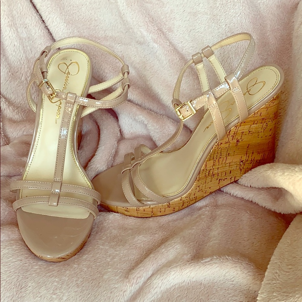 Jessica Simpson NEW strappy wedge heel. Nordstrom.